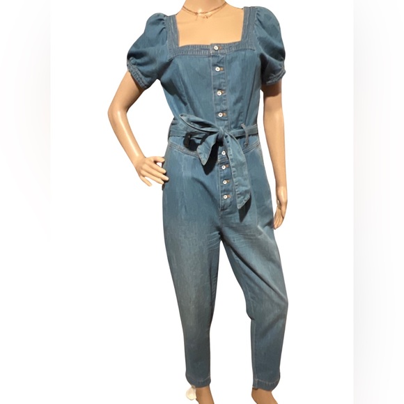 Anthropologie denim Jumpsuit - Picture 4 of 7